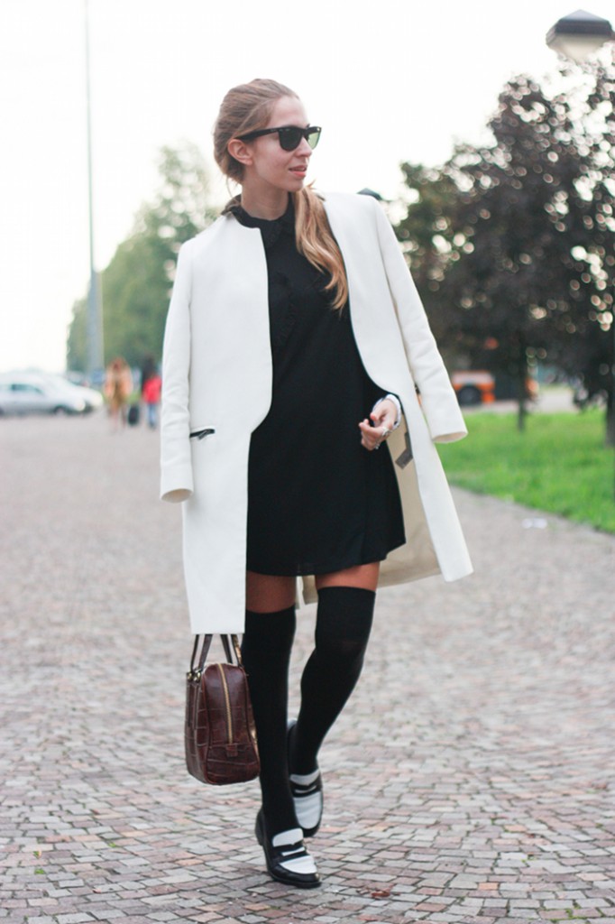 parigine e mocassini outfit