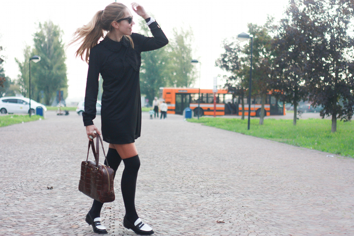 parigine e mocassini outfit